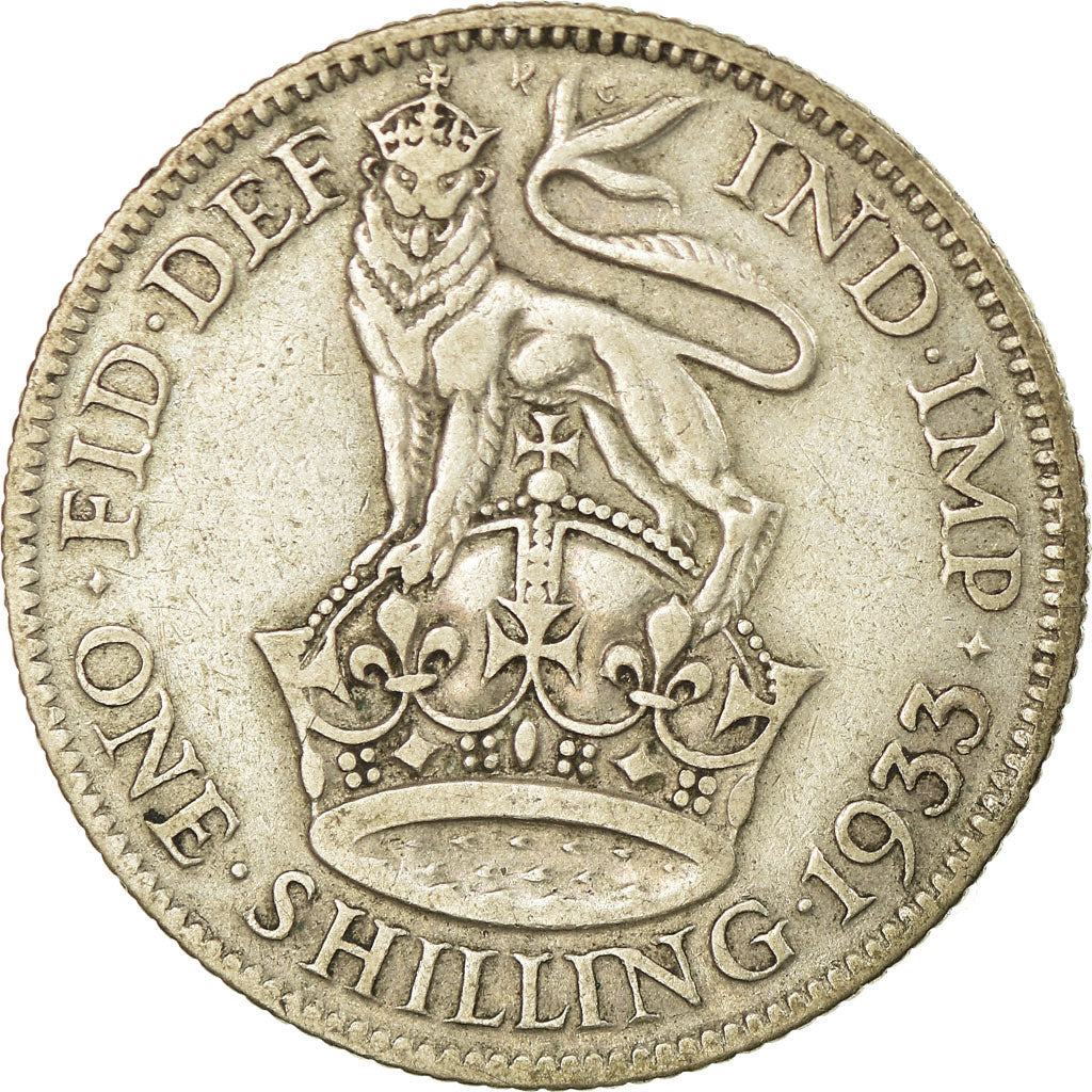 Moneta, Gran Bretagna, George V, Shilling, 1933, BB, Argento, KM:833