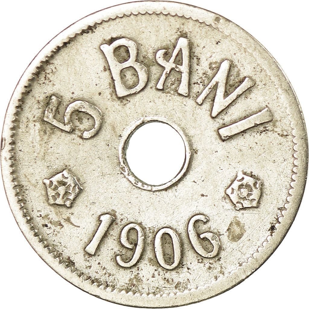Coin, Romania, Carol I, 5 Bani, 1906, VF(30-35), Copper-nickel, KM:31