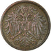 Moneta, Austria, Franz Joseph I, 2 Heller, 1911, MB+, Bronzo, KM:2801