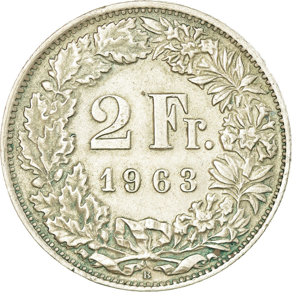 Monnaie, Suisse, 2 Francs, 1963, Bern, TTB, Argent, KM:21