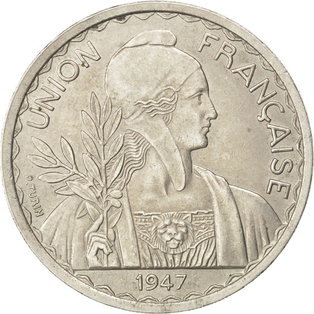 Moneta, Indocina francese, Piastre, 1947, Paris, SPL-, Rame-nichel, KM:32.2