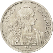 Moneta, Indocina francese, Piastre, 1947, Paris, SPL-, Rame-nichel, KM:32.2