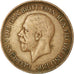 Moneda, Gran Bretaña, George V, 1/2 Penny, 1929, BC+, Bronce, KM:837