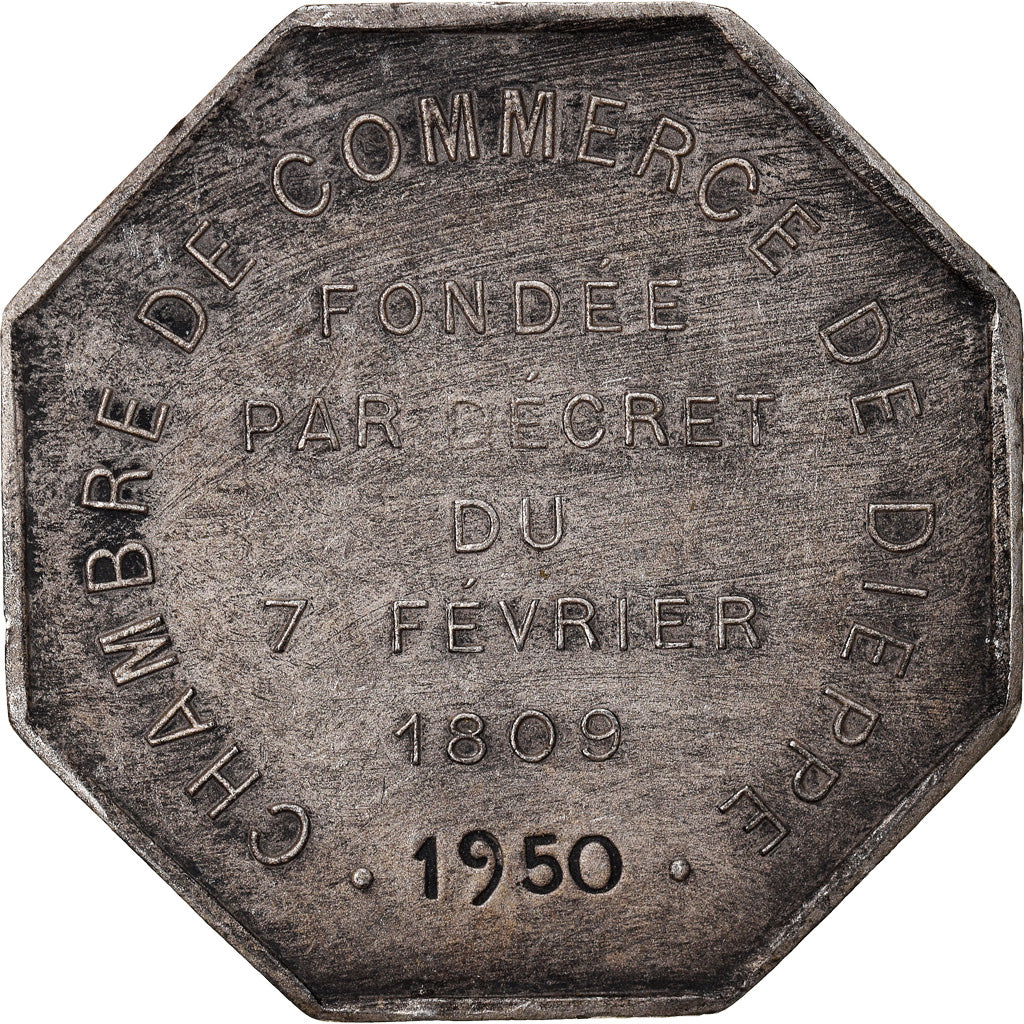 France, Token, Chambre de Commerce de Dieppe, Business & industry, 1950
