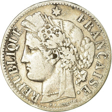 Coin, France, Cérès, 2 Francs, 1887, Paris, VF(20-25), Silver, KM:817.1