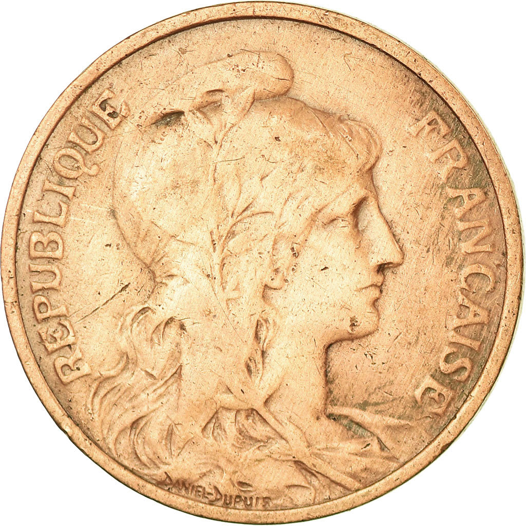Moneda, Francia, Dupuis, 5 Centimes, 1913, Paris, BC+, Bronce, KM:842