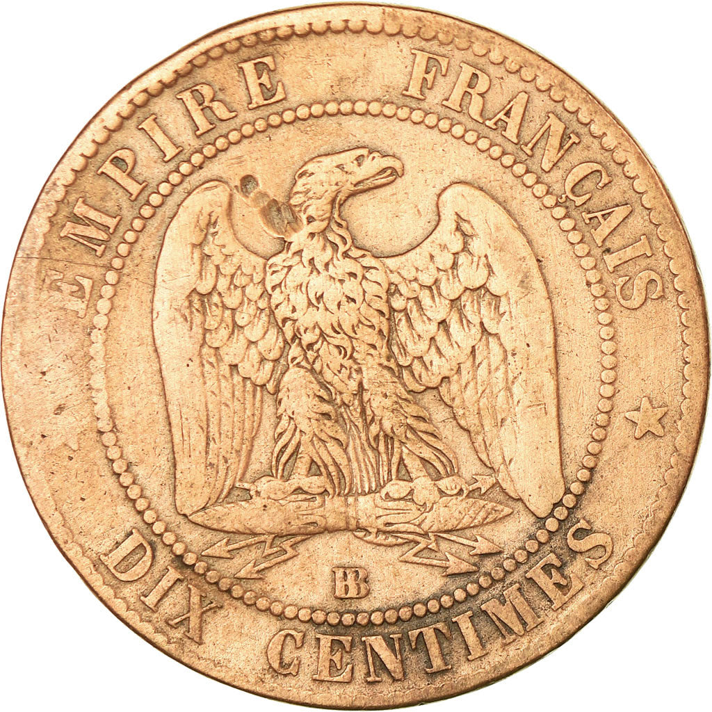 Coin, France, Napoleon III, Napoléon III, 10 Centimes, 1861, Strasbourg