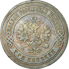 Coin, Russia, Nicholas II, 3 Kopeks, 1902, Saint-Petersburg, VF(30-35), Copper