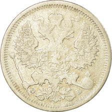 Coin, Russia, Nicholas II, 20 Kopeks, 1907, Saint-Petersburg, VF(20-25), Silver