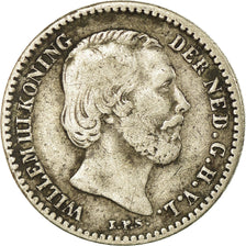 Coin, Netherlands, William III, 10 Cents, 1889, VF(30-35), Silver, KM:80