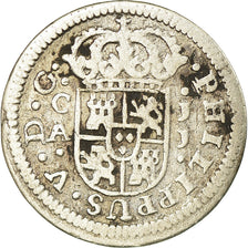Coin, Spain, Philip V, 1/2 Réal, 1719, Cuenca, VF(30-35), Silver, KM:311