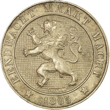 Coin, Belgium, Leopold II, 5 Centimes, 1895, EF(40-45), Copper-nickel, KM:41