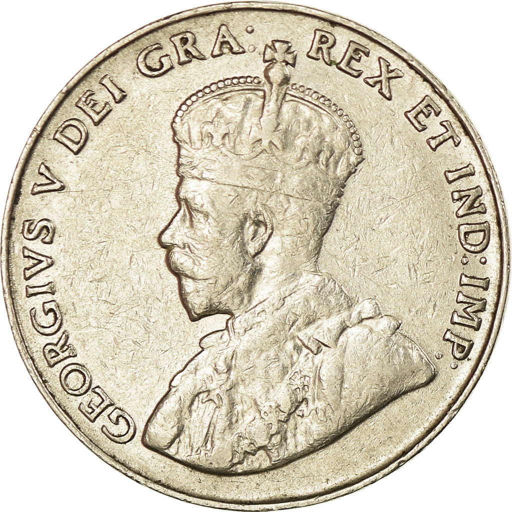 Moeda, Canadá, George V, 5 Cents, 1936, Royal Canadian Mint, Ottawa, EF(40-45)