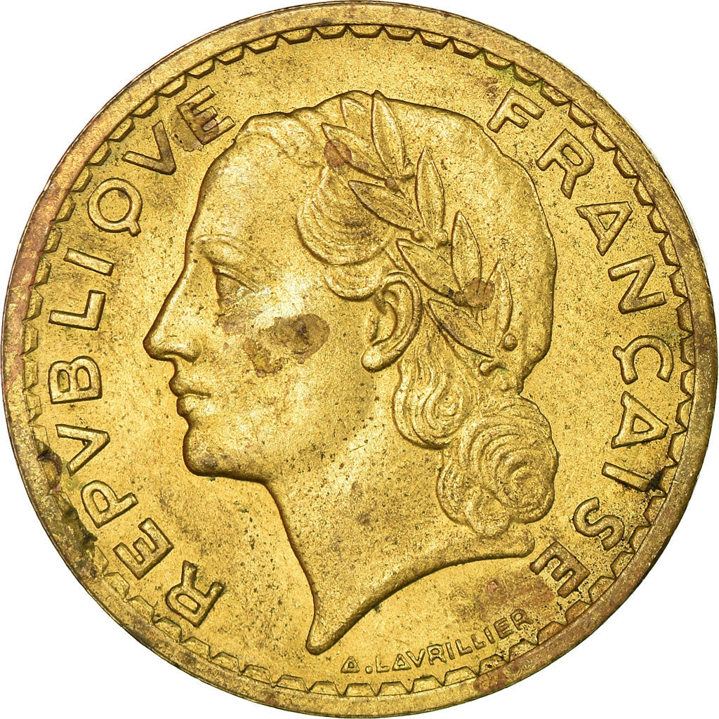 Coin, France, Lavrillier, 5 Francs, 1946, Castelsarrasin, VF(30-35)