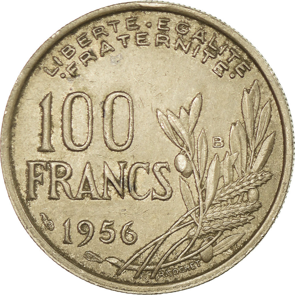 Coin, France, Cochet, 100 Francs, 1956, Beaumont - Le Roger, VF(30-35)