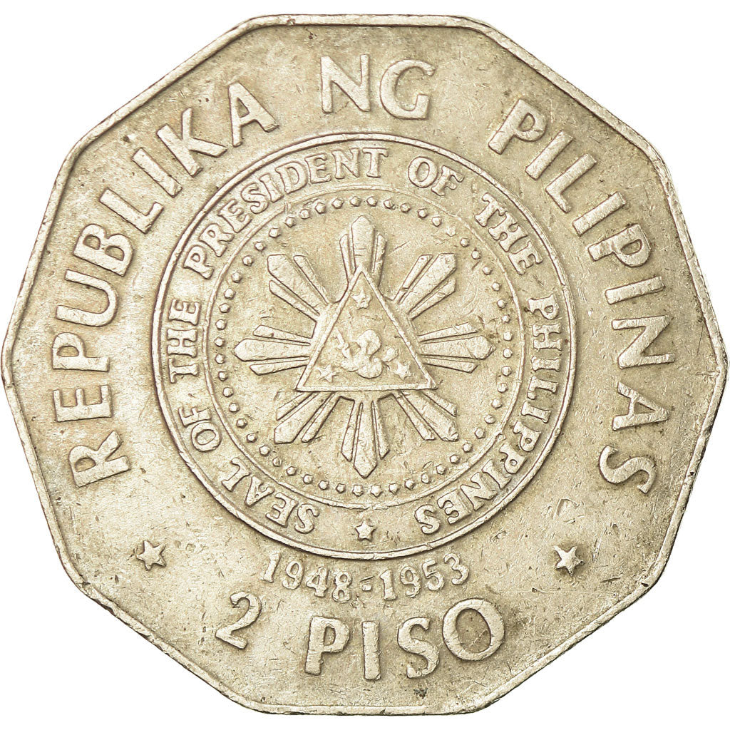 Monnaie, Philippines, 2 Piso, 1990, TB+, Copper-nickel, KM:253
