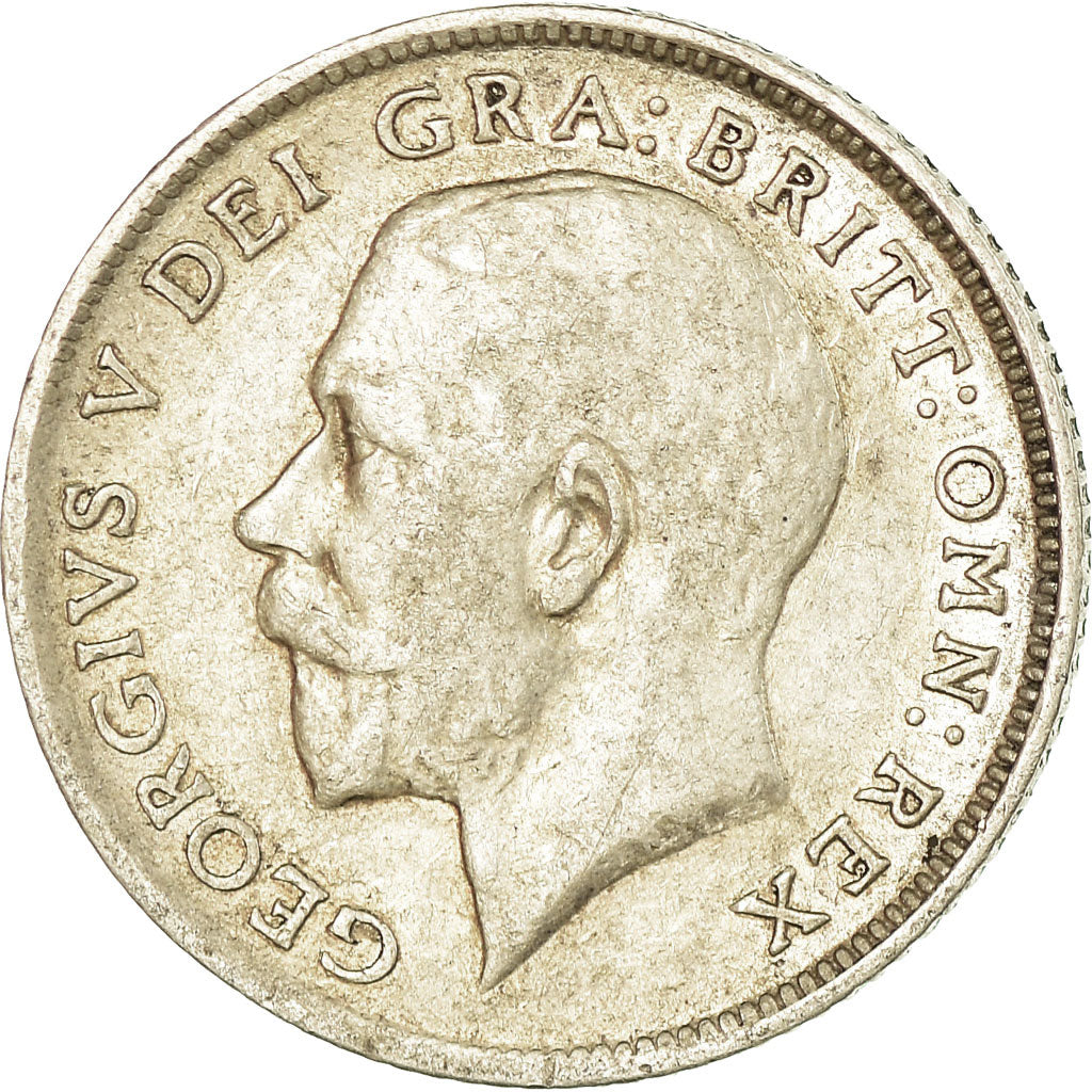 Coin, Great Britain, George V, 6 Pence, 1915, VF(30-35), Silver, KM:815