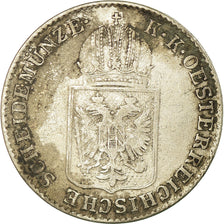 Coin, Austria, Franz Joseph I, 6 Kreuzer, 1848, VF(20-25), Silver, KM:2199