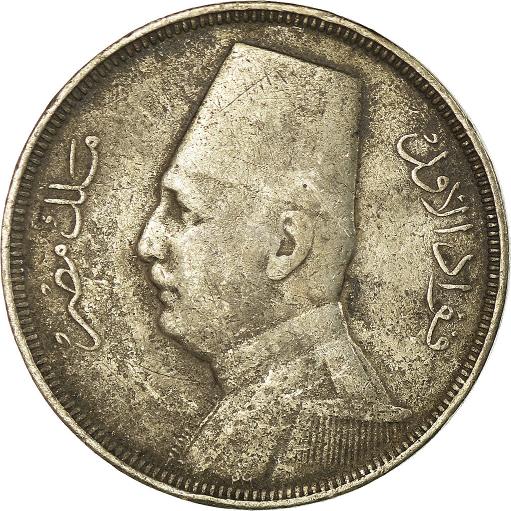 Moneda, Egipto, Fuad I, 5 Milliemes, 1935/AH1354, BC+, Cobre - níquel, KM:346