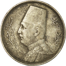 Moneda, Egipto, Fuad I, 5 Milliemes, 1935/AH1354, BC+, Cobre - níquel, KM:346