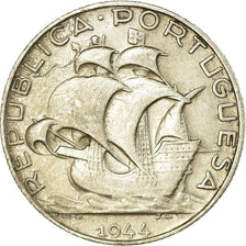 Coin, Portugal, 2-1/2 Escudos, 1944, VF(30-35), Silver, KM:580