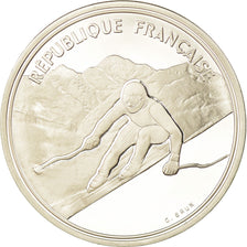 Moneta, Francia, Alpine skiing, 100 Francs, 1989, BE, FDC, Argento, KM:971