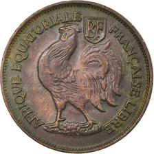 Monnaie, Afrique-Équatoriale française, Franc, 1943, Pretoria, TTB, Bronze