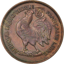 Munten, Frans Equatoriaal Afrika, Franc, 1943, Pretoria, ZF, Bronze, KM:2a