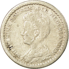 Moneta, Paesi Bassi, Wilhelmina I, 10 Cents, 1917, MB+, Argento, KM:145