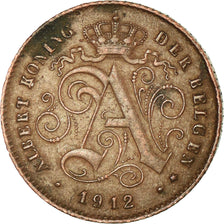 Münze, Belgien, Centime, 1912, SS, Kupfer, KM:77