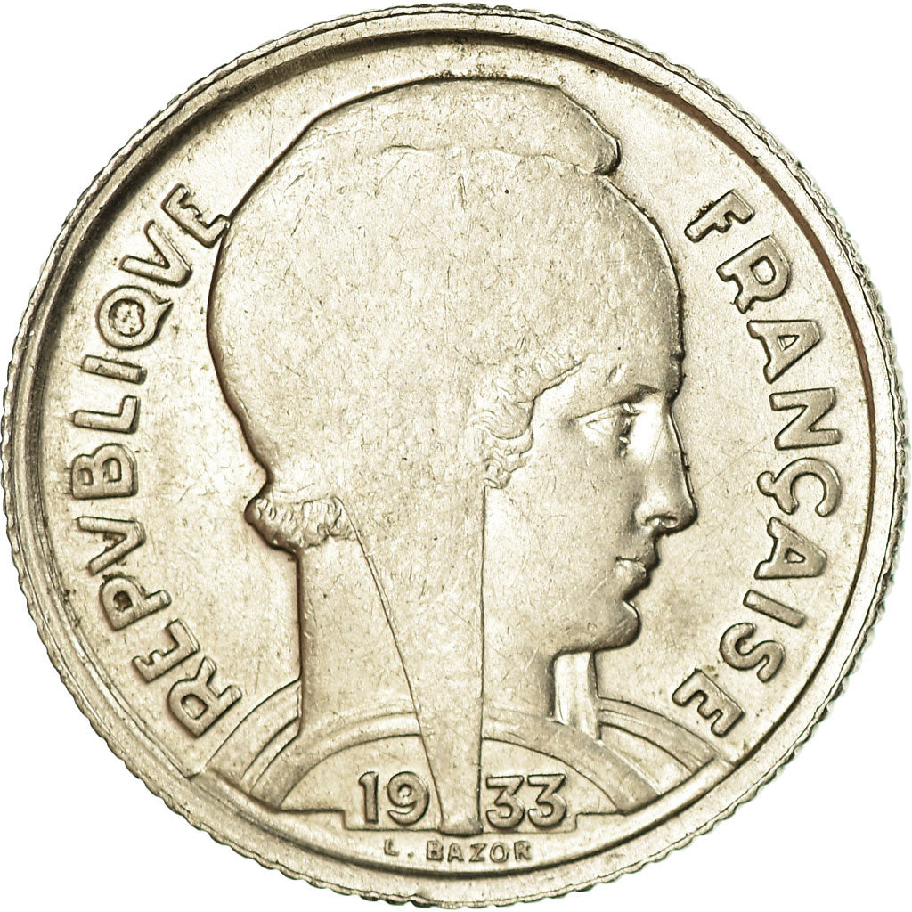 Monnaie, France, Bazor, 5 Francs, 1933, Paris, TTB, Nickel, KM:887