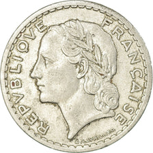 Munten, Frankrijk, Lavrillier, 5 Francs, 1945, Beaumont - Le Roger, ZF