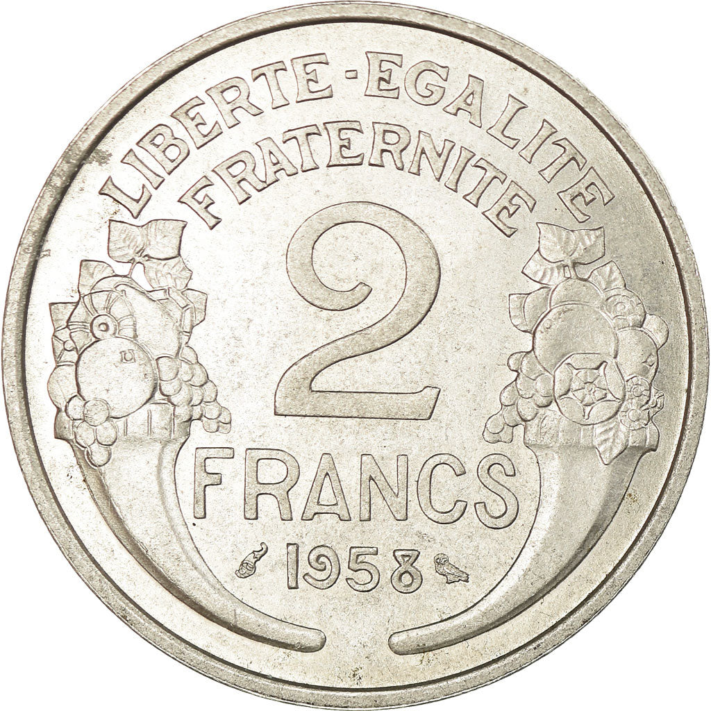 Monnaie, France, Morlon, 2 Francs, 1958, Paris, TTB+, Aluminium, KM:886a.1