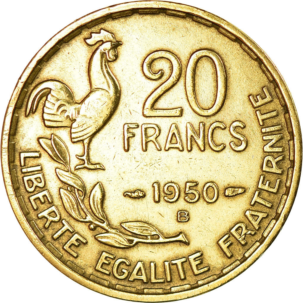 Monnaie, France, Guiraud, 20 Francs, 1950, Beaumont - Le Roger, TTB