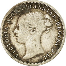 Coin, Great Britain, Victoria, 3 Pence, 1876, VF(20-25), Silver, KM:730