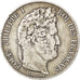 Francia, Louis-Philippe, 5 Francs, 1848, Paris, MB+, Argento, KM:749.1, Gadou...