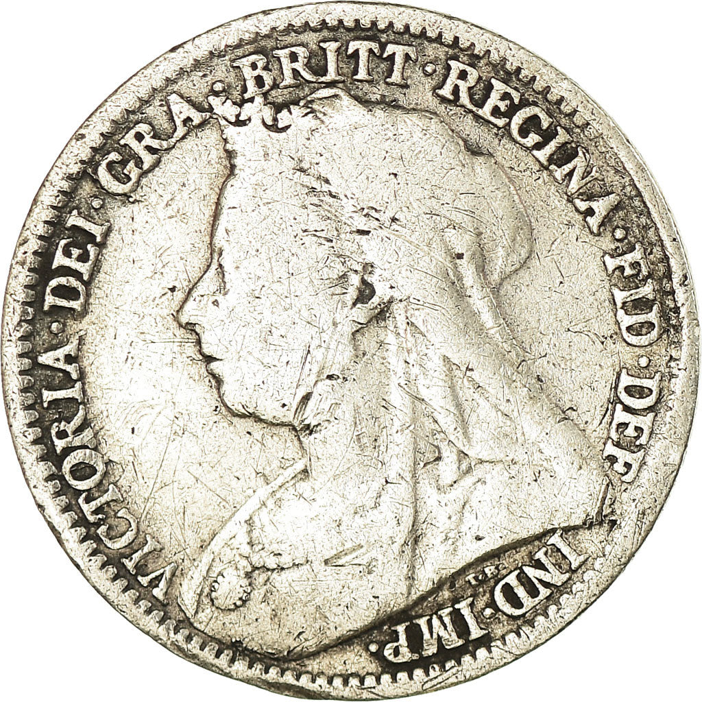 Coin, Great Britain, Victoria, 3 Pence, 1897, VF(20-25), Silver, KM:777