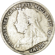 Coin, Great Britain, Victoria, 3 Pence, 1897, VF(20-25), Silver, KM:777
