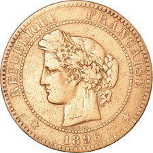 Coin, France, Cérès, 10 Centimes, 1896, Paris, VF(20-25), Bronze, KM:815.1