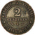 Moneta, Francja, Cérès, 2 Centimes, 1883, Paris, EF(40-45), Bronze, KM:827.1