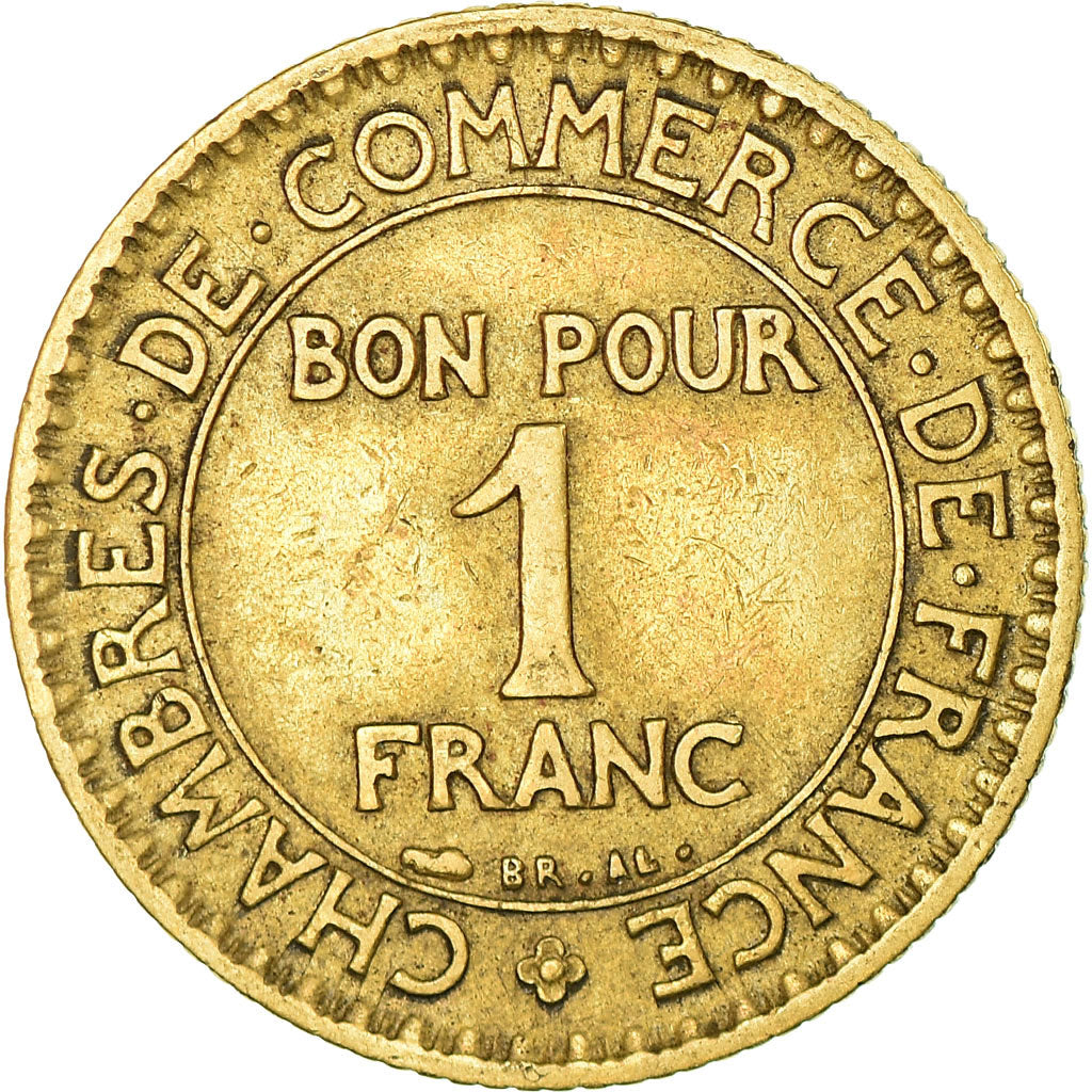 Coin, France, Chambre de commerce, Franc, 1927, Paris, VF(30-35)