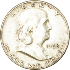 Moeda, Estados Unidos da América, Franklin Half Dollar, Half Dollar, 1952, U.S.