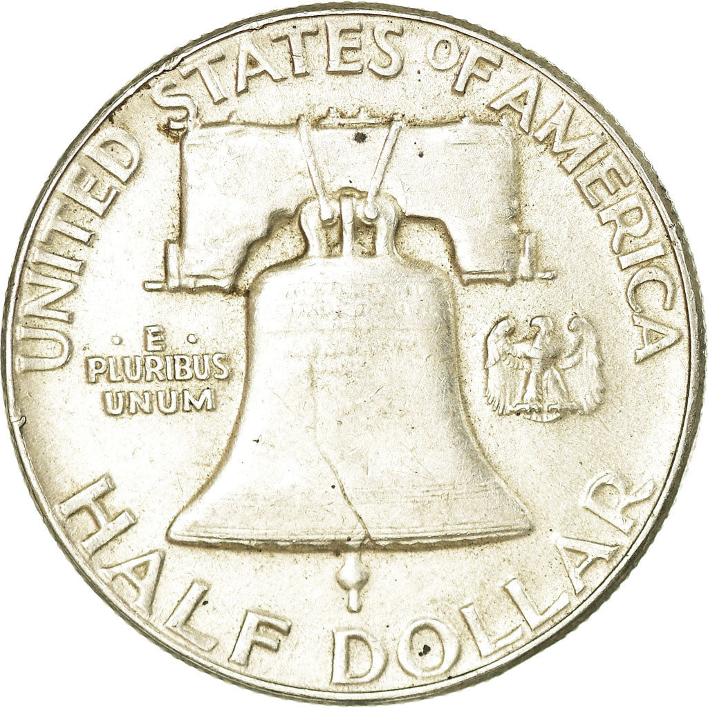 Moeda, Estados Unidos da América, Franklin Half Dollar, Half Dollar, 1952, U.S.