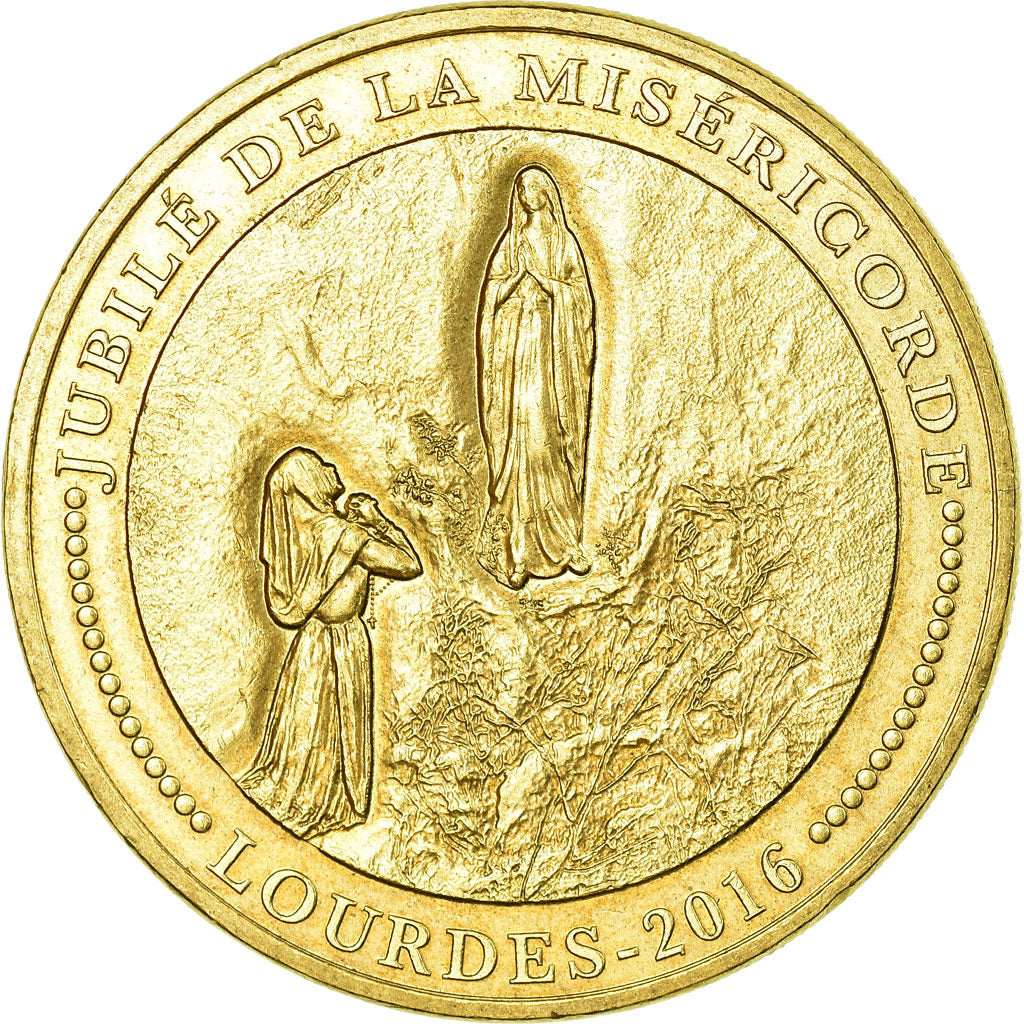 France, Token, Touristic token, Lourdes - Franciscus P.P, 2016, MDP, AU(55-58)