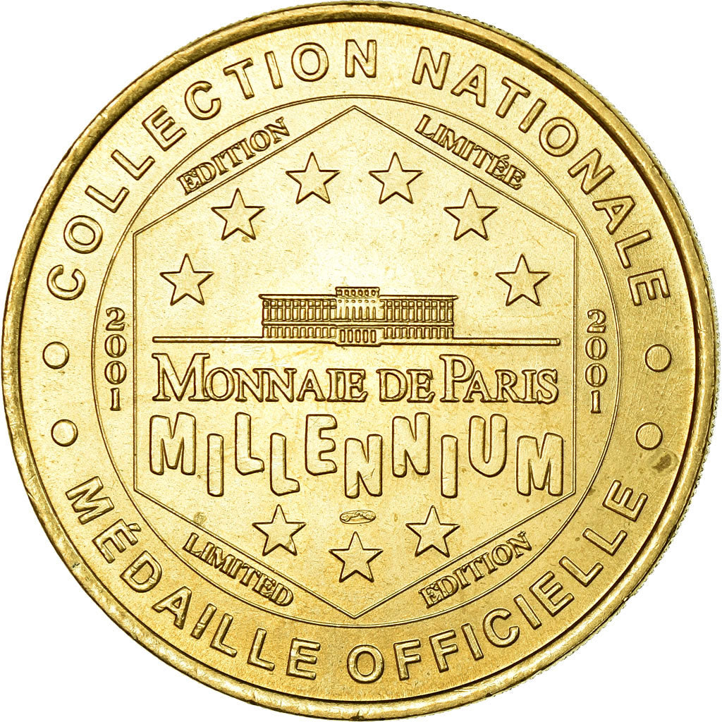 Francia, Token, Jetón turístico, Saint-Nectaire - l'église, 2001, MDP, EBC