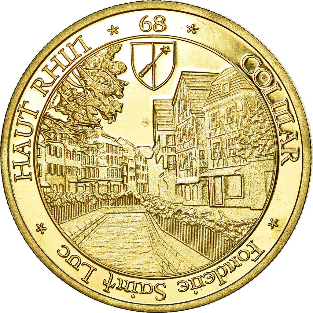 Francia, Token, Jetón turístico, Colmar - La maison Pfister, Fonderie