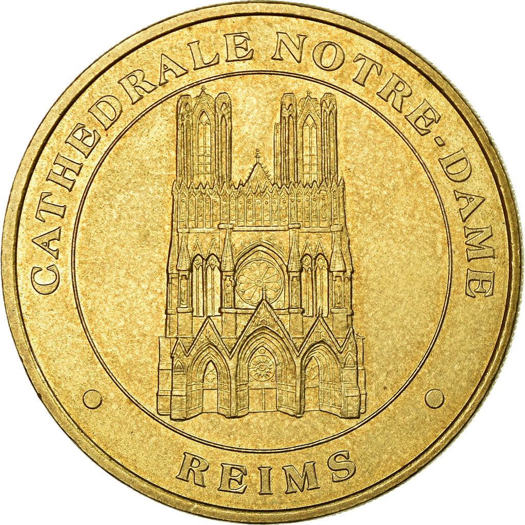 France, Token, Touristic token, Reims - Cathédrale Notre Dame, 1999, MDP
