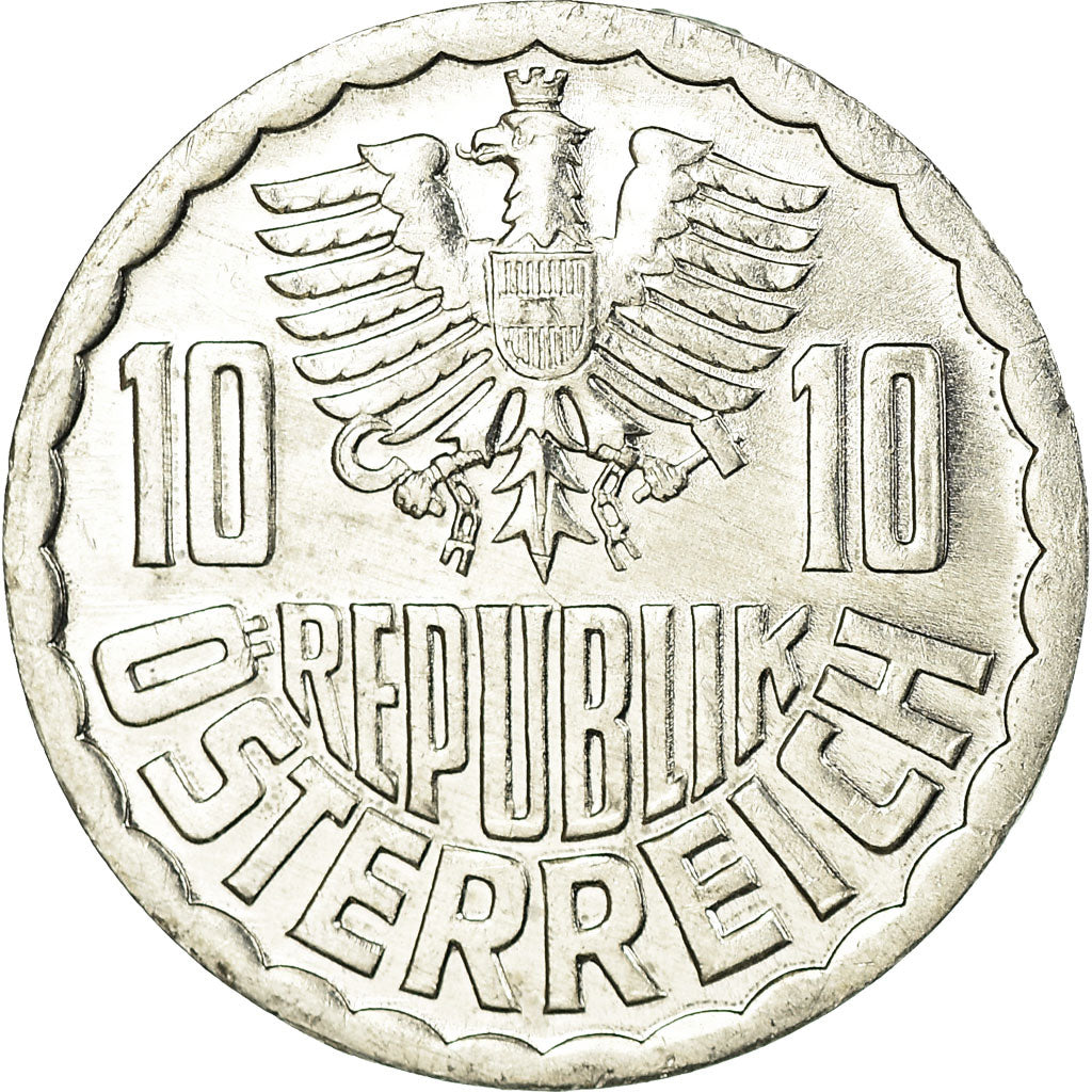 Münze, Österreich, 10 Groschen, 1989, Vienna, VZ+, Aluminium, KM:2878