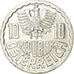 Münze, Österreich, 10 Groschen, 1989, Vienna, VZ+, Aluminium, KM:2878