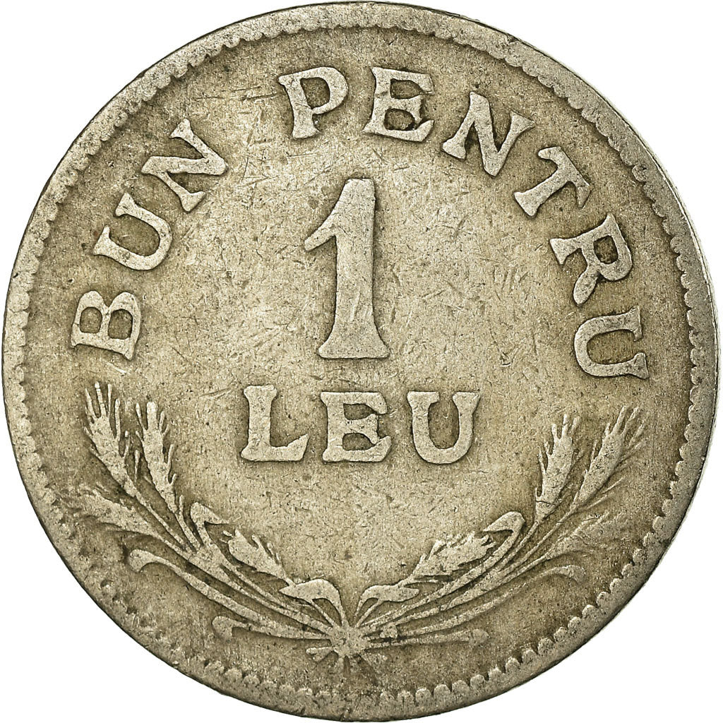 Coin, Romania, Ferdinand I, Leu, 1924, VF(30-35), Copper-nickel, KM:46